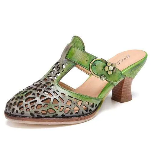 Leather Mules Sandals