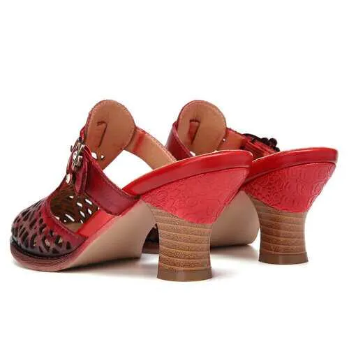 Leather Mules Sandals