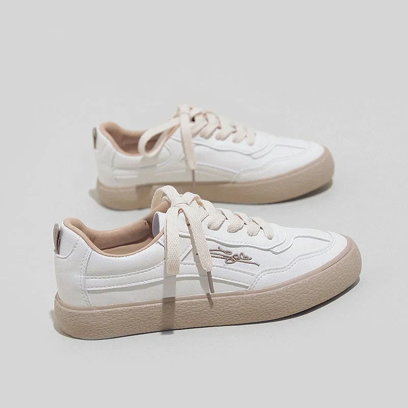 Little White Spring Student Flat Casual Women's Shoes