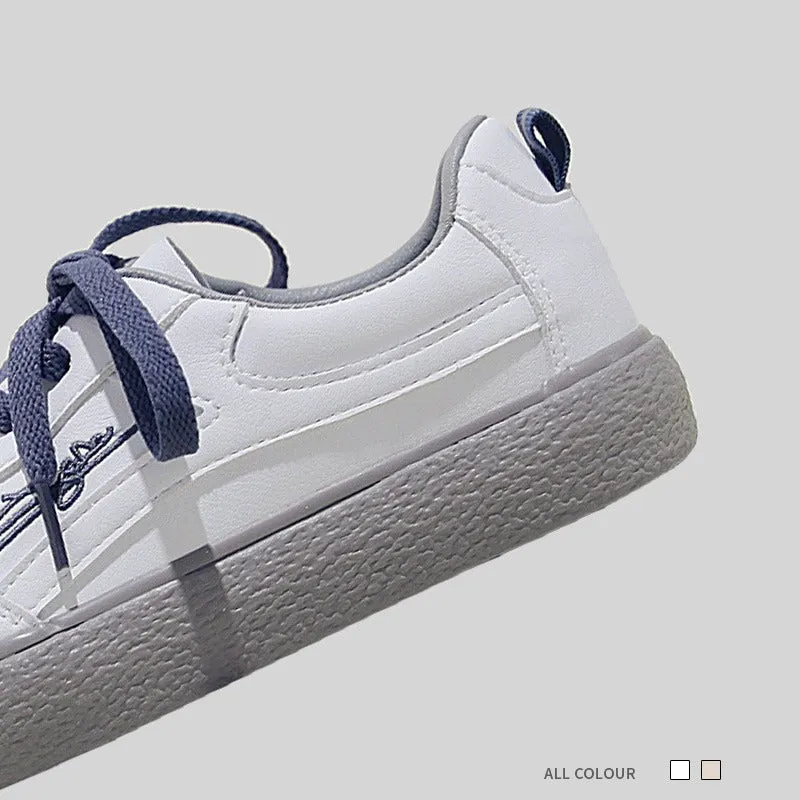 Little White Spring Student Flat Casual Women's Shoes