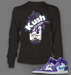 Long Sleeve Graphic T Shirt To Match Retro Air Jordan 1 High Feng Shui Shoe