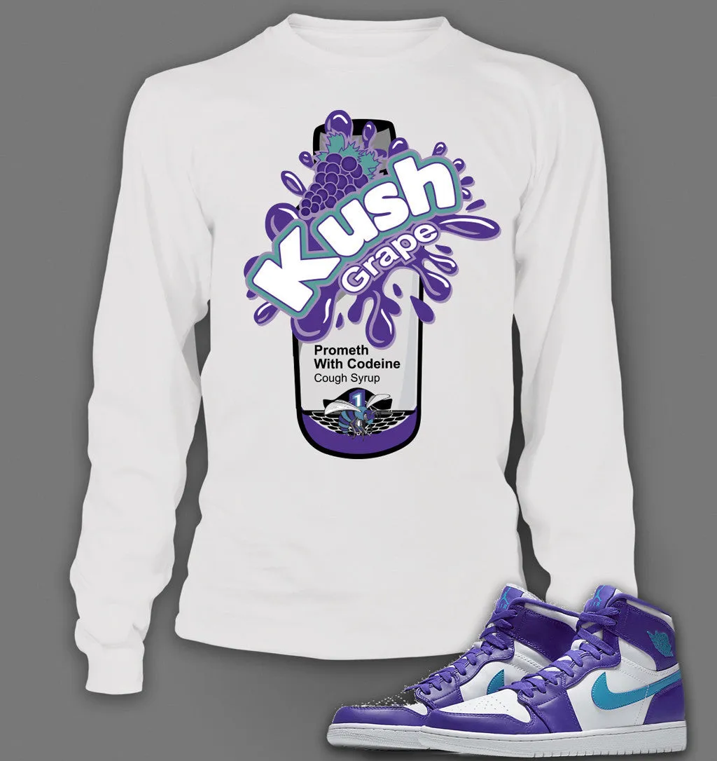 Long Sleeve Graphic T Shirt To Match Retro Air Jordan 1 High Feng Shui Shoe