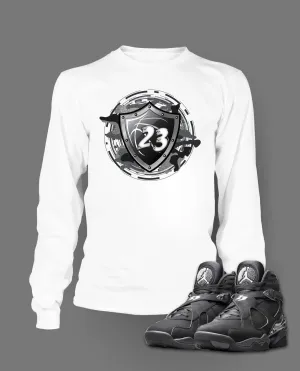 Long Sleeve T Shirt To Match Retro Air Jordan 8 Chrome Shoe