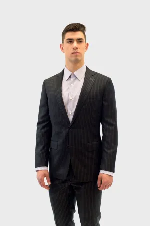 Loro Piana Black Chalk Stripe Suit
