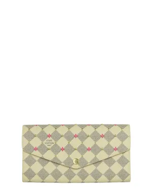 Louis Vuitton Damier Azur Fuchsia Studded Sarah Wallet NM