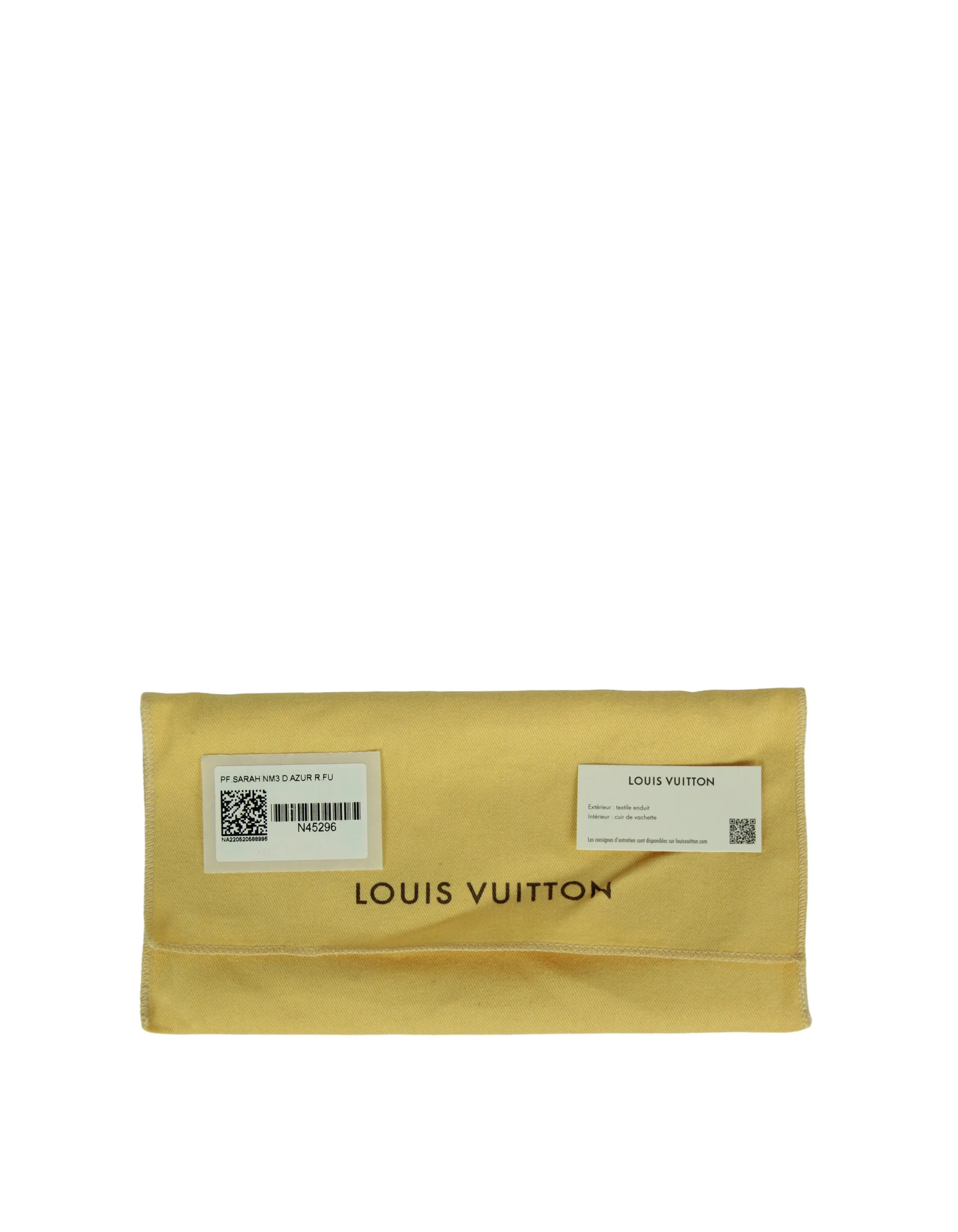 Louis Vuitton Damier Azur Fuchsia Studded Sarah Wallet NM
