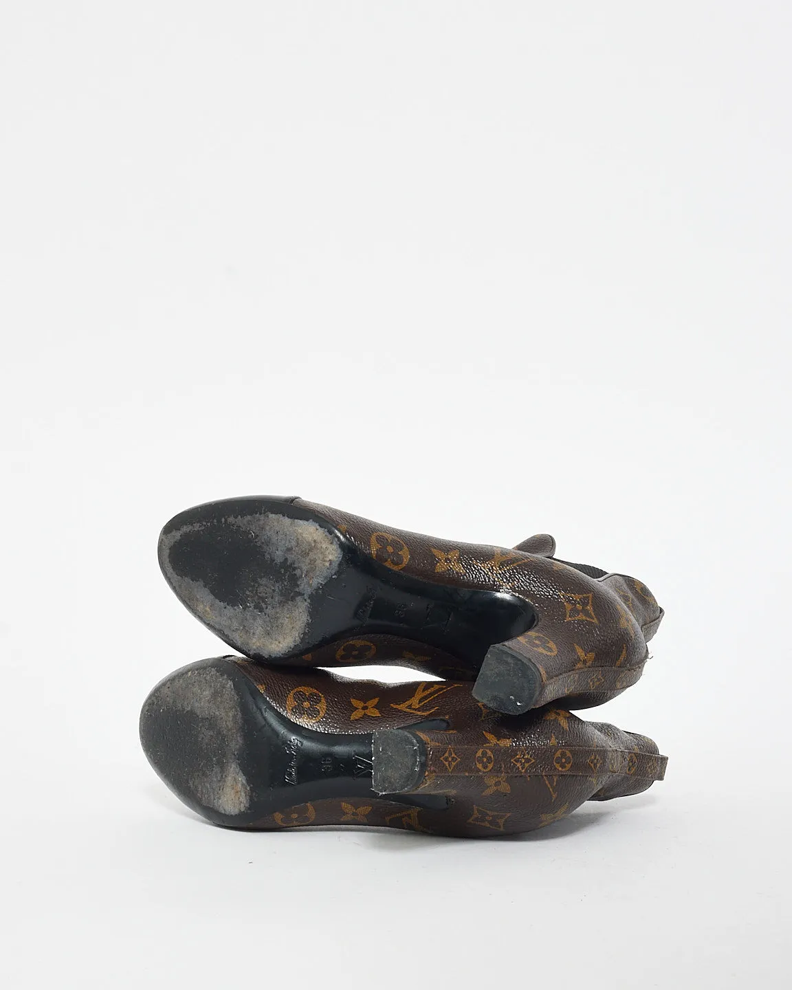 Louis Vuitton Monogram Canvas Revival Ankle Boots - 35