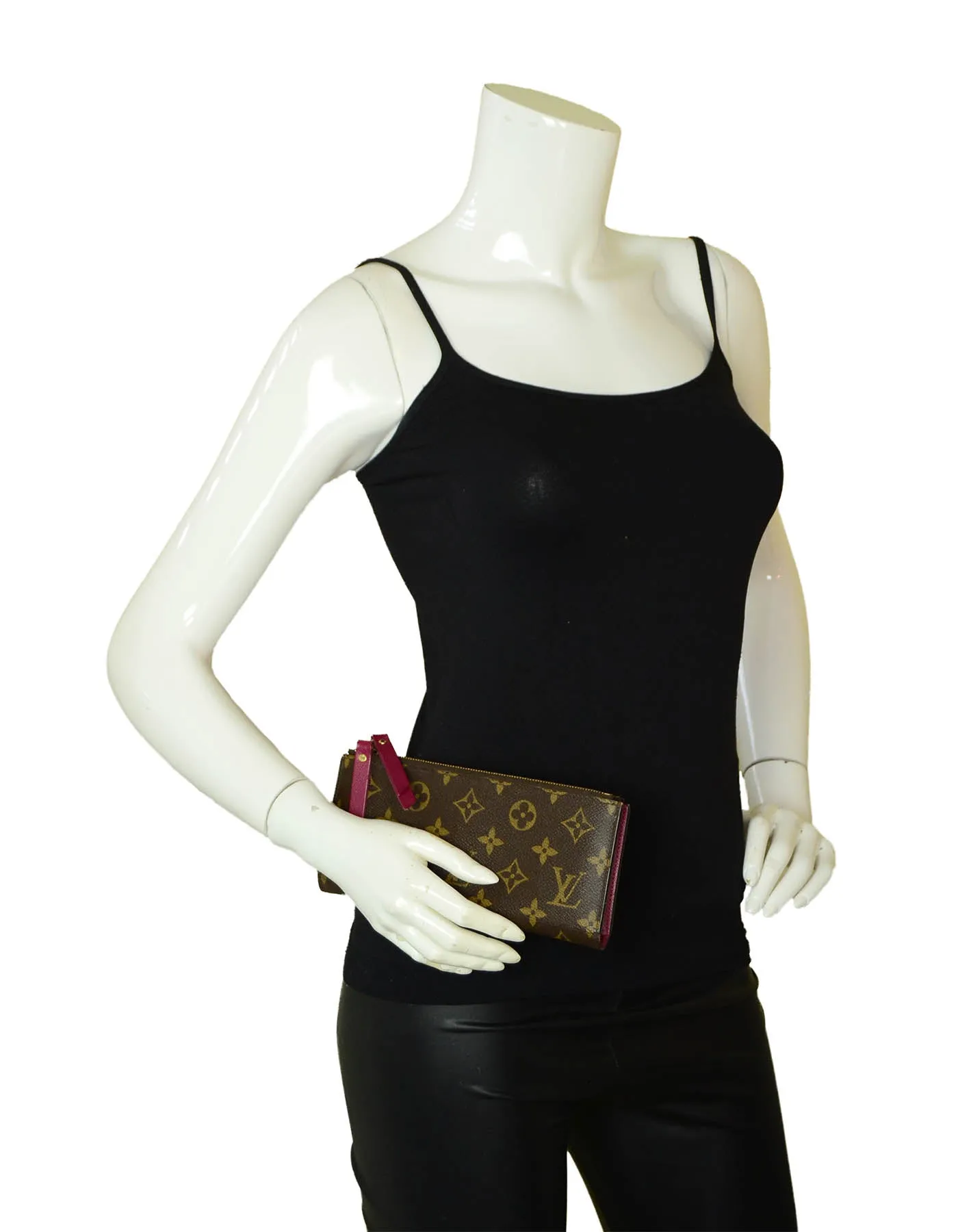 Louis Vuitton Monogram Fuchsia Adele Wallet
