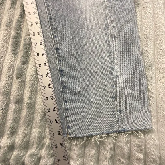 Lucky Brand Womens 90s Loose High Rise Crop Blue Jeans Retro Casual Denim 4/27