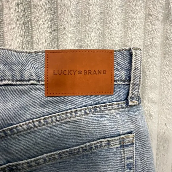Lucky Brand Womens 90s Loose High Rise Crop Blue Jeans Retro Casual Denim 4/27