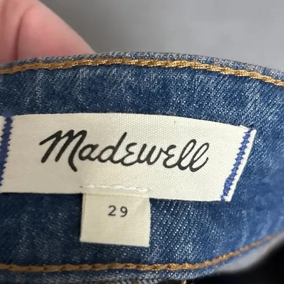 Madewell Skirt 29 Blue JEan Denim Midi Cowgirl Western Retro 70s 80s Casual