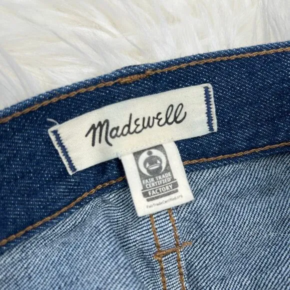 MADEWELL Straight Leg Jeans Womens Size 26 Perfect Vintage Greenhaven Seamed