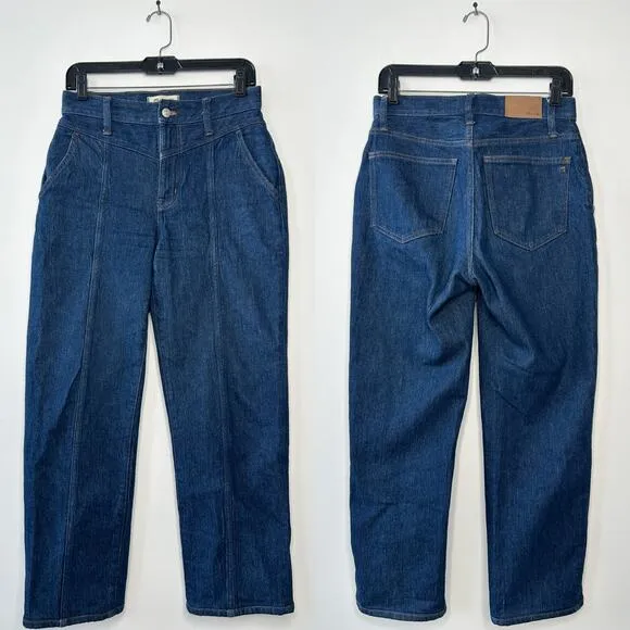 MADEWELL Straight Leg Jeans Womens Size 26 Perfect Vintage Greenhaven Seamed