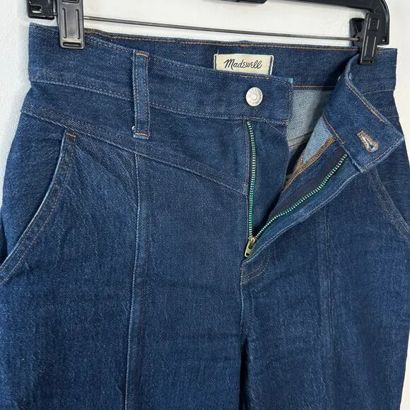 MADEWELL Straight Leg Jeans Womens Size 26 Perfect Vintage Greenhaven Seamed