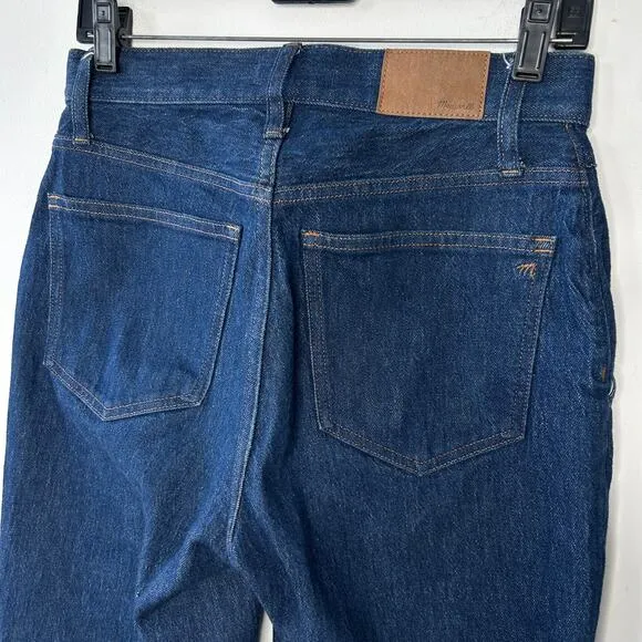 MADEWELL Straight Leg Jeans Womens Size 26 Perfect Vintage Greenhaven Seamed