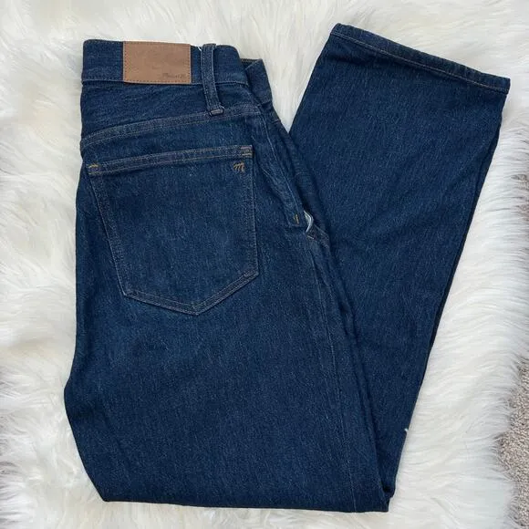 MADEWELL Straight Leg Jeans Womens Size 26 Perfect Vintage Greenhaven Seamed