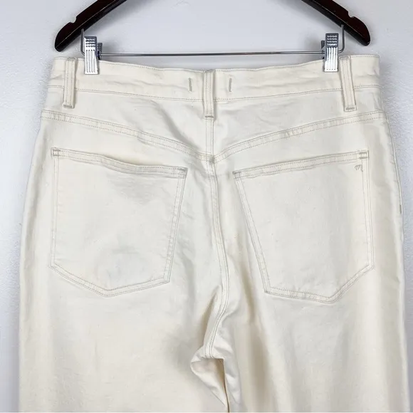 Madewell The Perfect Vintage Wide-Leg Jeans Cream Size 32 NWT