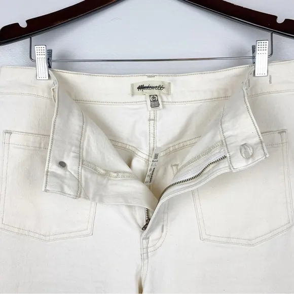 Madewell The Perfect Vintage Wide-Leg Jeans Cream Size 32 NWT