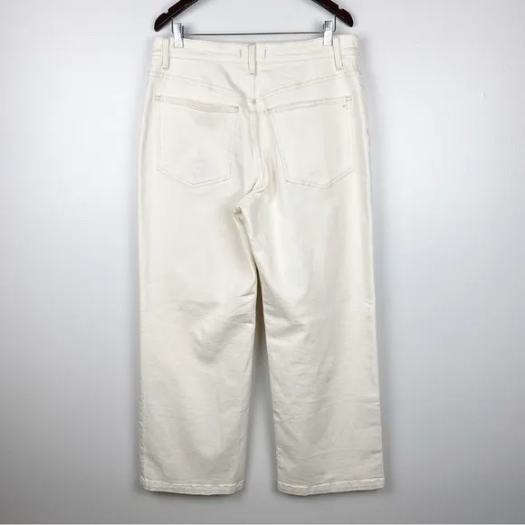 Madewell The Perfect Vintage Wide-Leg Jeans Cream Size 32 NWT