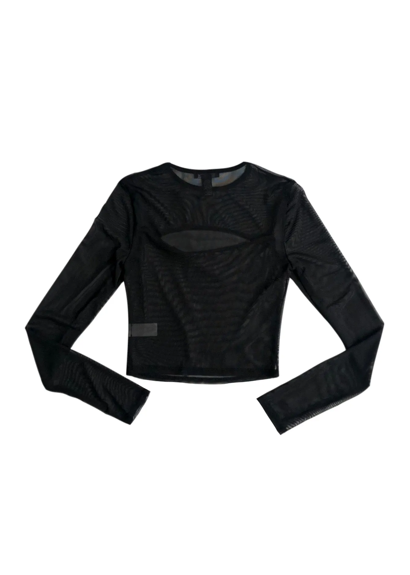 Madilyn Mesh Cutout Top - Black