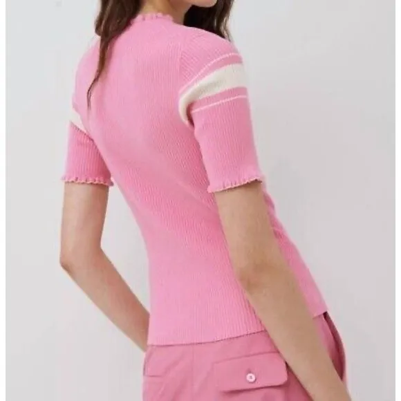 MARELLA Adamo Jumper in Viscose Pink Stripe