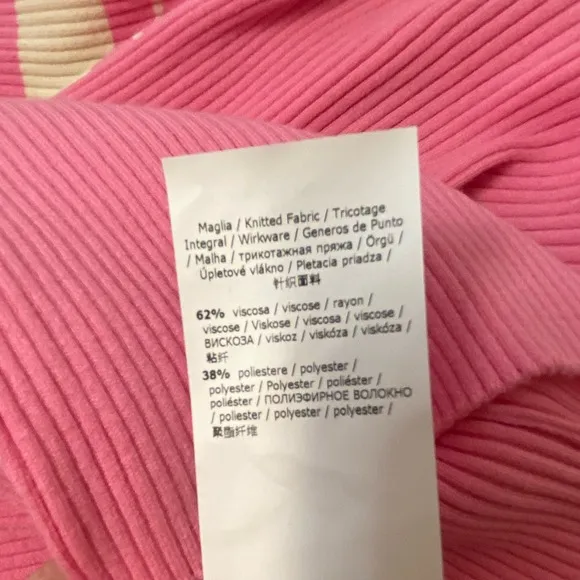 MARELLA Adamo Jumper in Viscose Pink Stripe