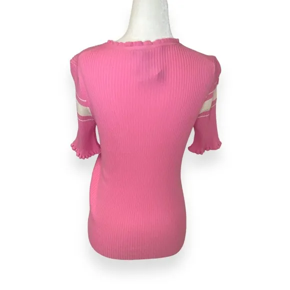 MARELLA Adamo Jumper in Viscose Pink Stripe