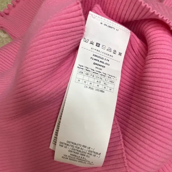 MARELLA Adamo Jumper in Viscose Pink Stripe