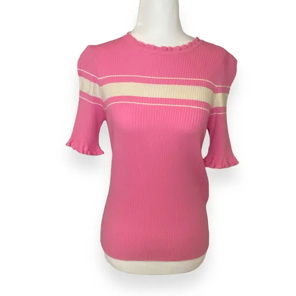 MARELLA Adamo Jumper in Viscose Pink Stripe