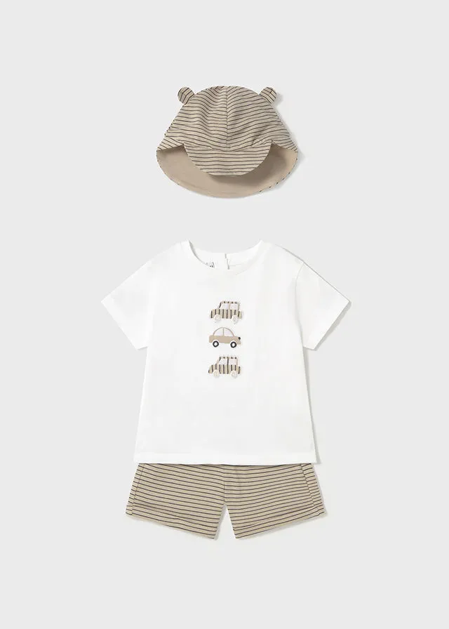 Mayoral 1651 Shorts Set and Hat In Stock Now