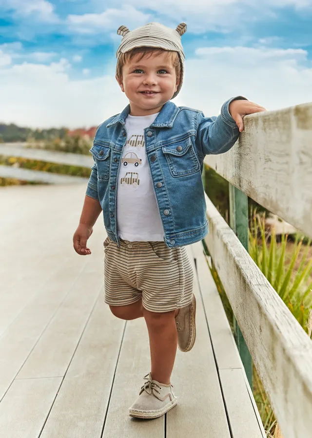 Mayoral 1651 Shorts Set and Hat In Stock Now