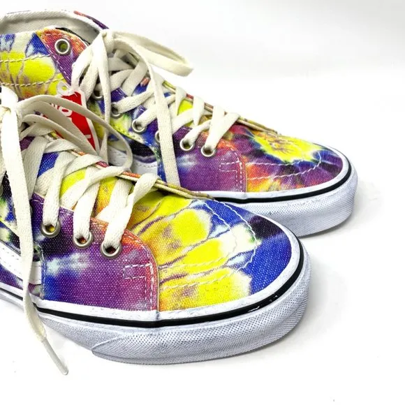 💖MEGA SALE💖Vans Sk8-Hi Women Tapered Washed Eie Bye Multicolor   VN0A4U1619X