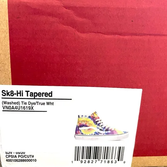 💖MEGA SALE💖Vans Sk8-Hi Women Tapered Washed Eie Bye Multicolor   VN0A4U1619X