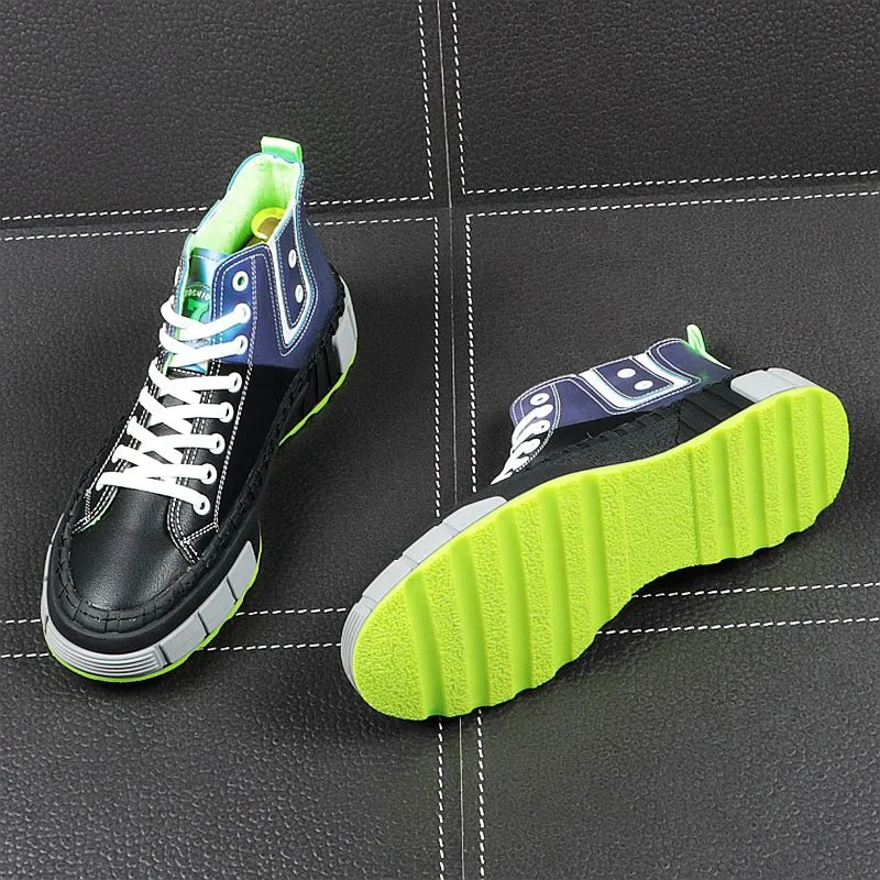 Men Fashion Causal Ankle Boots Winter Short Plush Warm High Top Sneakers Male Youth Trending Thick Bottom Shoes