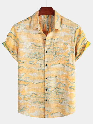 Men's Casual Holiday Pocket Rero Shirt