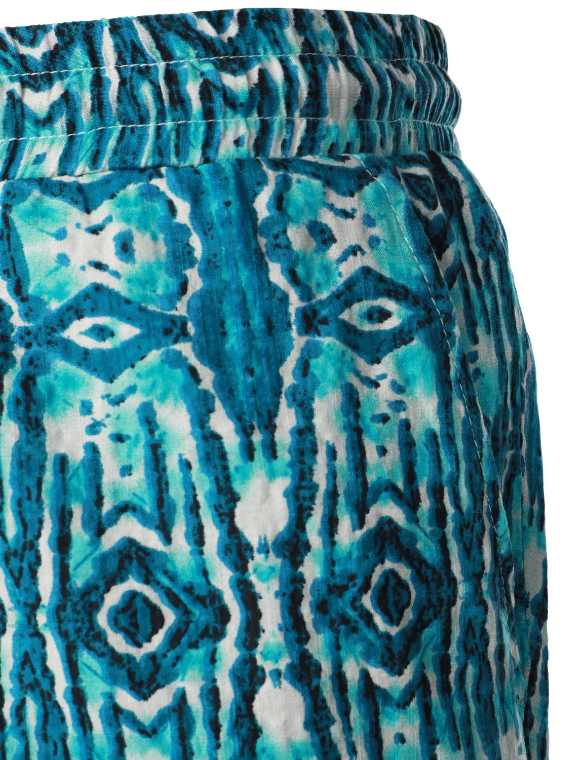 Men's Summer Boho Cotton Casual Retro Blue Shorts