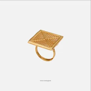 Mesh Ring In Gold