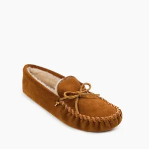 Minnetonka Men's Slippers - Brown Pile Lined Softsole