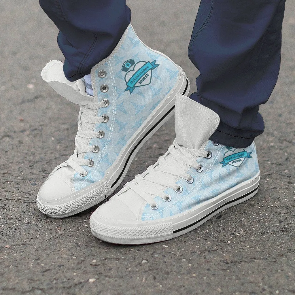 MS Nurse Blue High Tops