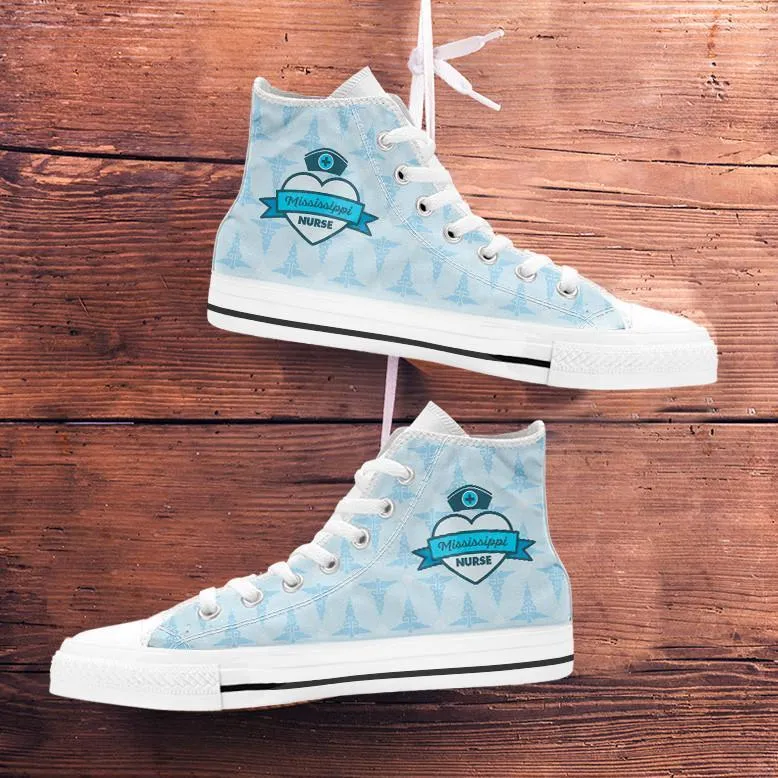 MS Nurse Blue High Tops