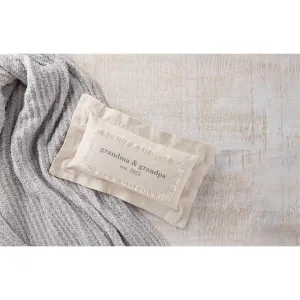 Mud Pie Grandparents Est. 2021 Canvas Pillow