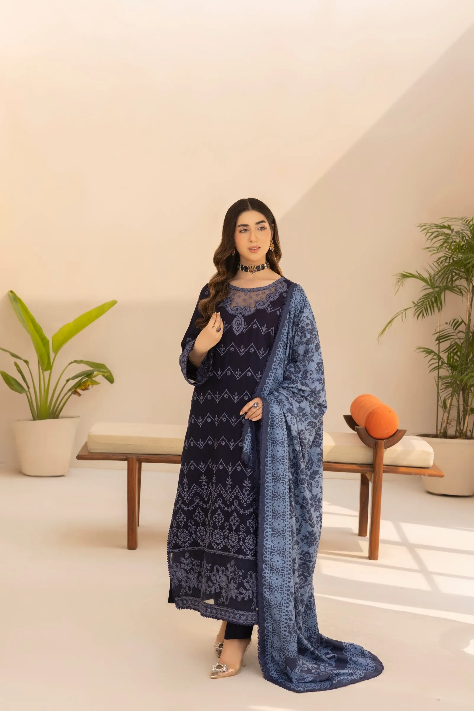 MWD-08 DHANAK 3PC STITCHED