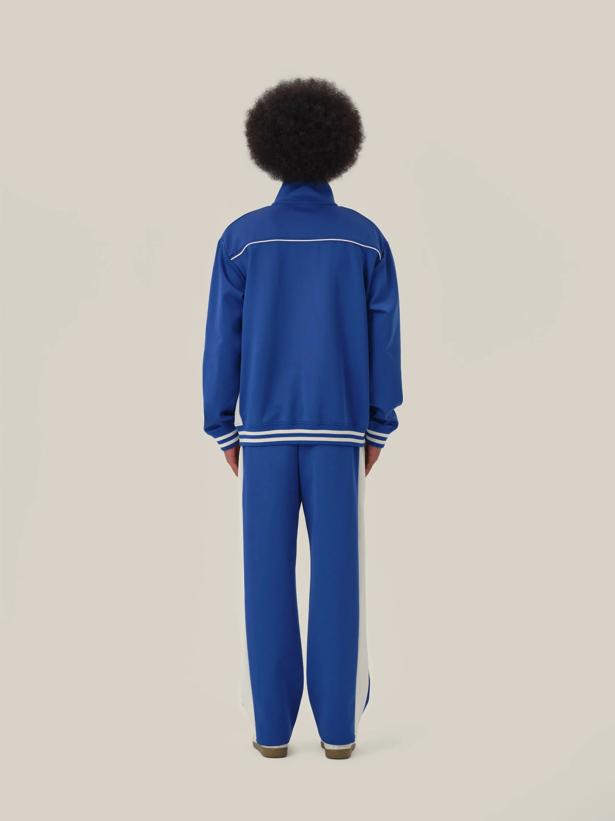 Navy Blue Retro Patchwork School Uniform Jacket