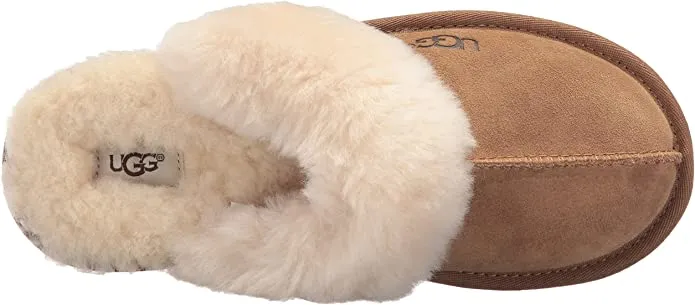 New Authentic UGG Kids Girl's K Cozy Ii Slipper in Chestnut, Sz 1! Retails $85 w/tax!