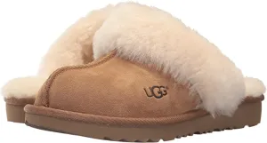 New Authentic UGG Kids Girl's K Cozy Ii Slipper in Chestnut, Sz 1! Retails $85 w/tax!