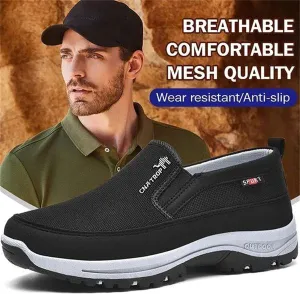 NEW CNA Trop Men Orthopedic Shoes, Lightweight Non Slip Comfortable Breathable Walking Shoes (Color : Black, Size : 10.5), Retails $65