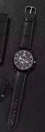 NEW Men's Quartz Watch Retro Casual Black Fashion Wristwatch