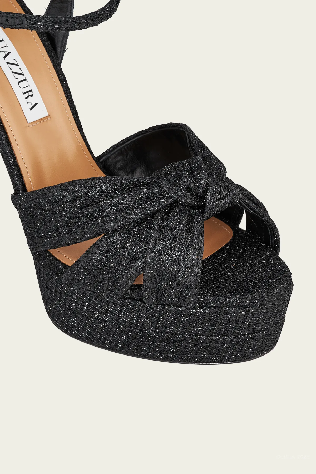 Nina Sandal Plateau 130 in Black