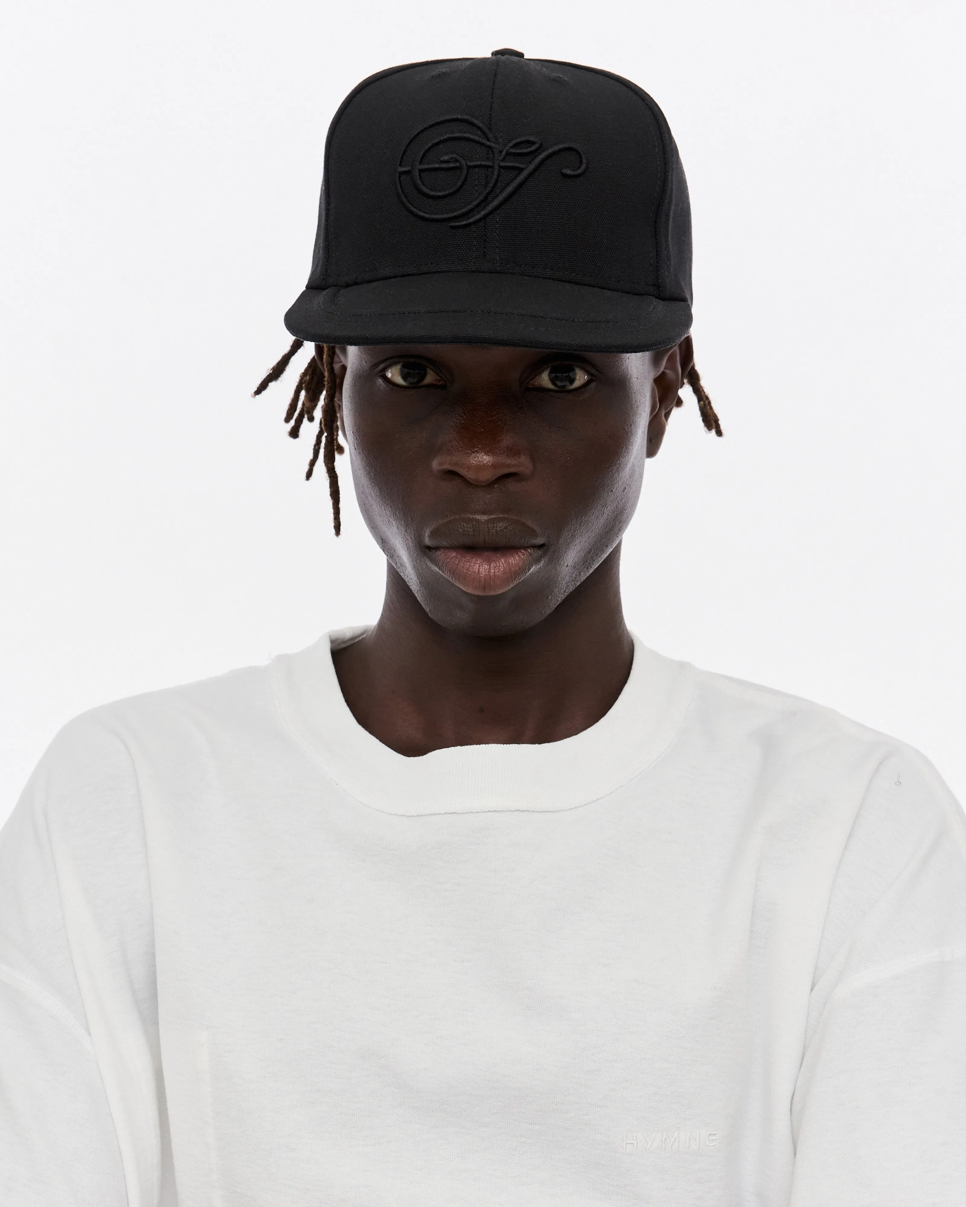 Note Logo Structured Cap, Black