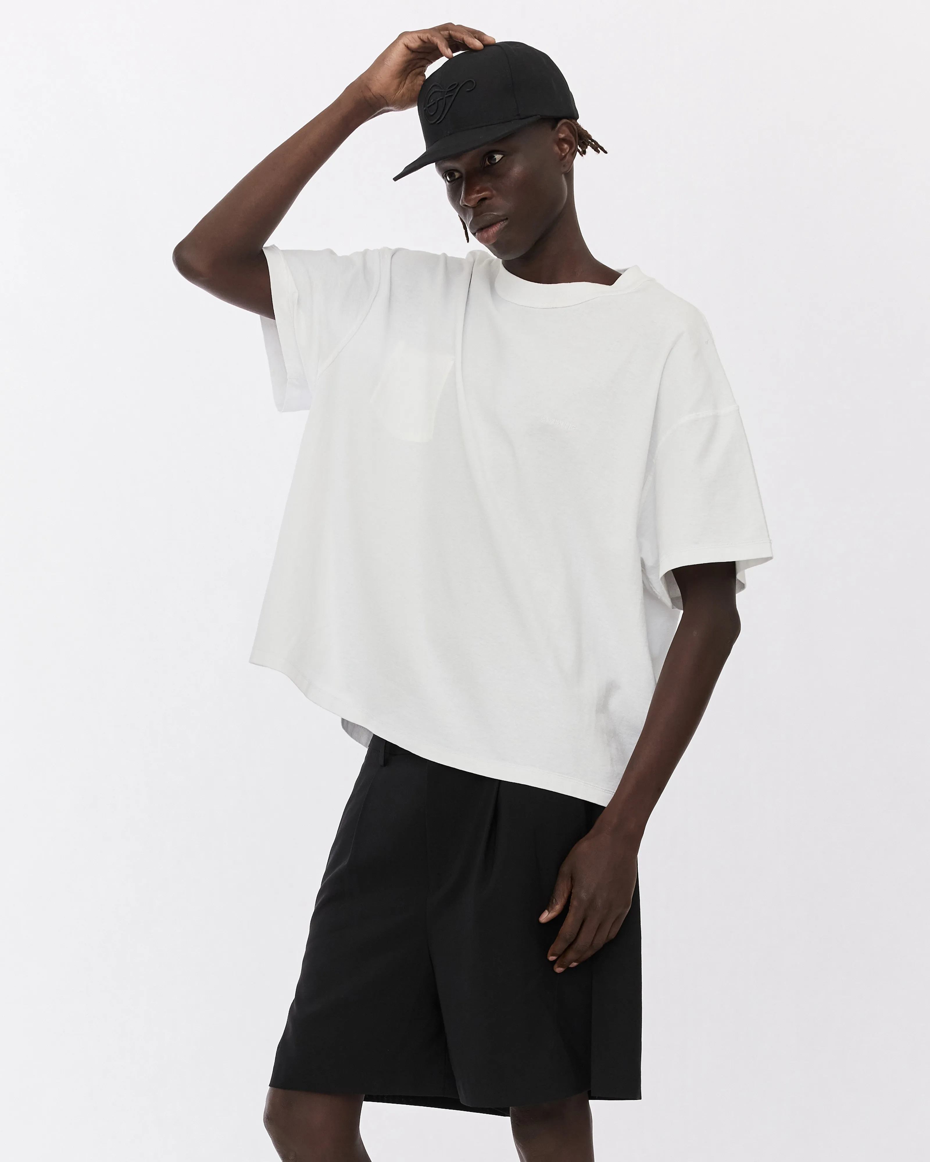 Note Logo Structured Cap, Black